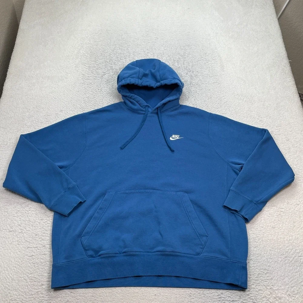 Nike Hoodie‎ Men's Size XL Sportswear Club Fleece Pullover Logo BV2654-407